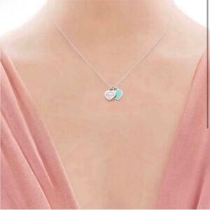 Tiffany & Co Mini Hearts Turquoise /Silver 
925 Sterling Silver